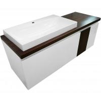 Комплект мебели подвесной Malibu 1400х500 левосторонний 2 ящика со вставкой массив (ШхГхВ) 1392х476х477 Комплект мебели подвесной Malibu 1400х500 левосторонний 2 ящика со вставкой массив (ШхГхВ) 1392х476х477