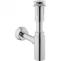 Набор донный клапан и сифон для раковины, хром Набор донный клапан и сифон для раковины, хром