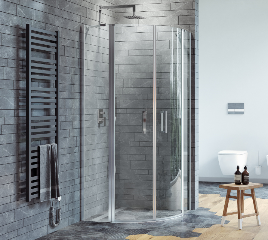 Душевое ограждение EXCELLENT Mazo 90х90 полукруг (хром) Душевое ограждение EXCELLENT Mazo 90х90 полукруг (хром)