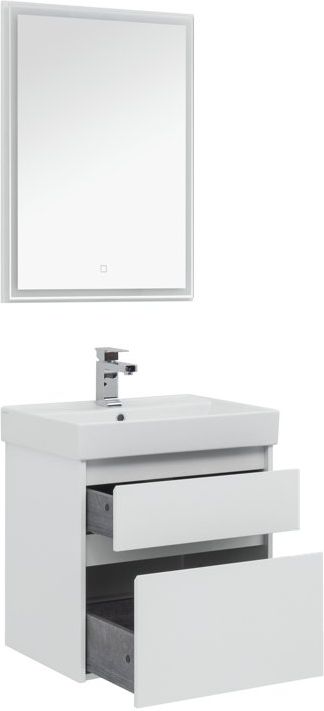 Мебель для ванной Aquanet Nova Lite 60 белый (2 ящика) Мебель для ванной Aquanet Nova Lite 60 белый (2 ящика)