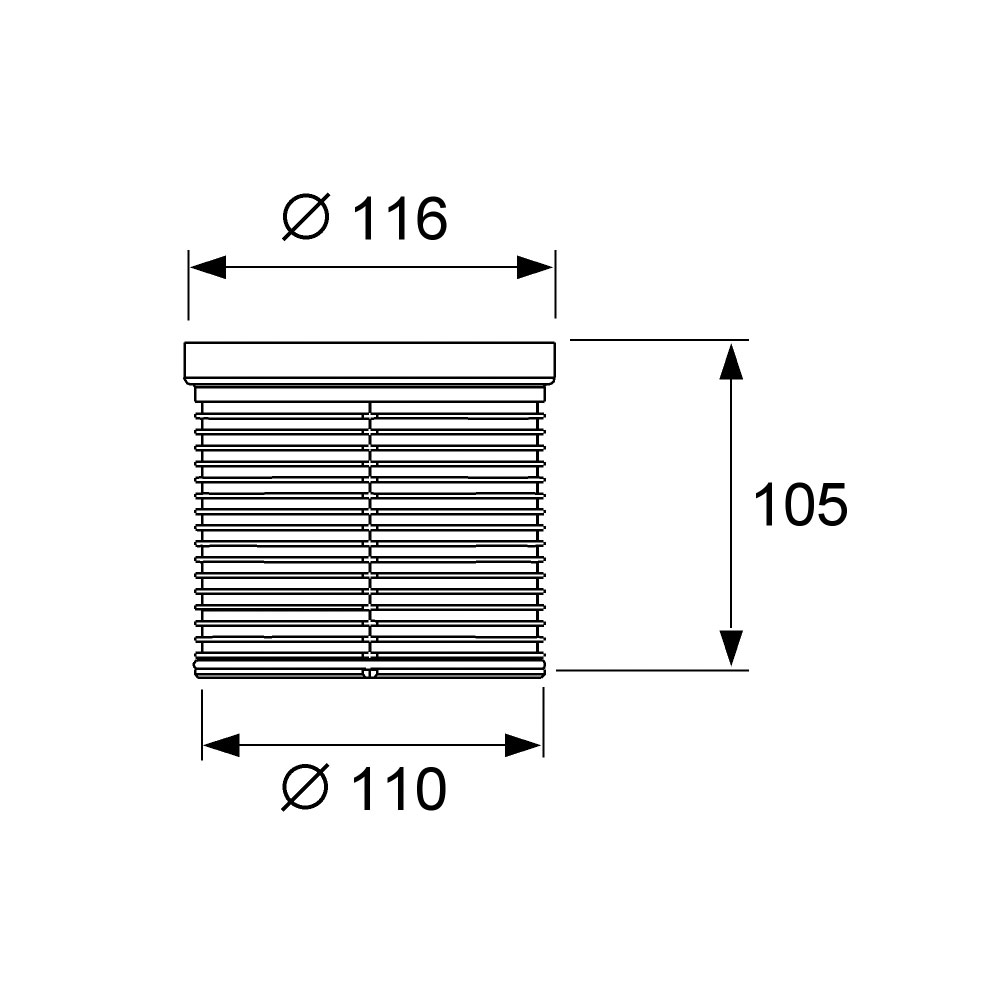 Удлинитель TECEdrainpoint S, без фланца Удлинитель TECEdrainpoint S, без фланца