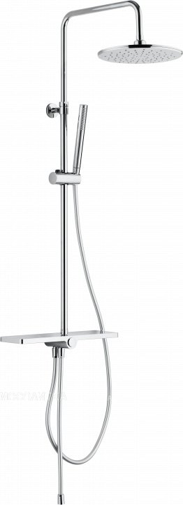 Душевая стойка Aquanet Pragmatic R AF430-70-R-C, с полочкой Душевая стойка Aquanet Pragmatic R AF430-70-R-C, с полочкой