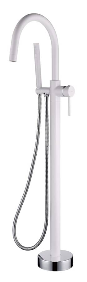 Смеситель напольный UNO WHITE Chrome Смеситель напольный UNO WHITE Chrome