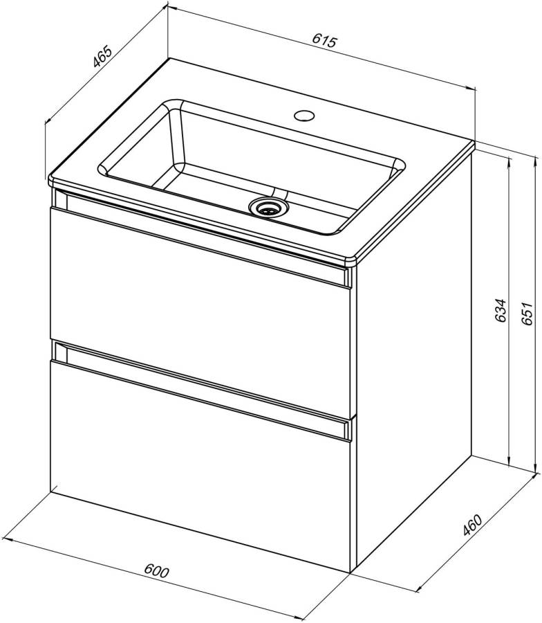Тумба под раковину Allen Brau Eclipse 60 1.E1001.WM белый матовый Тумба под раковину Allen Brau Eclipse 60 1.E1001.WM белый матовый