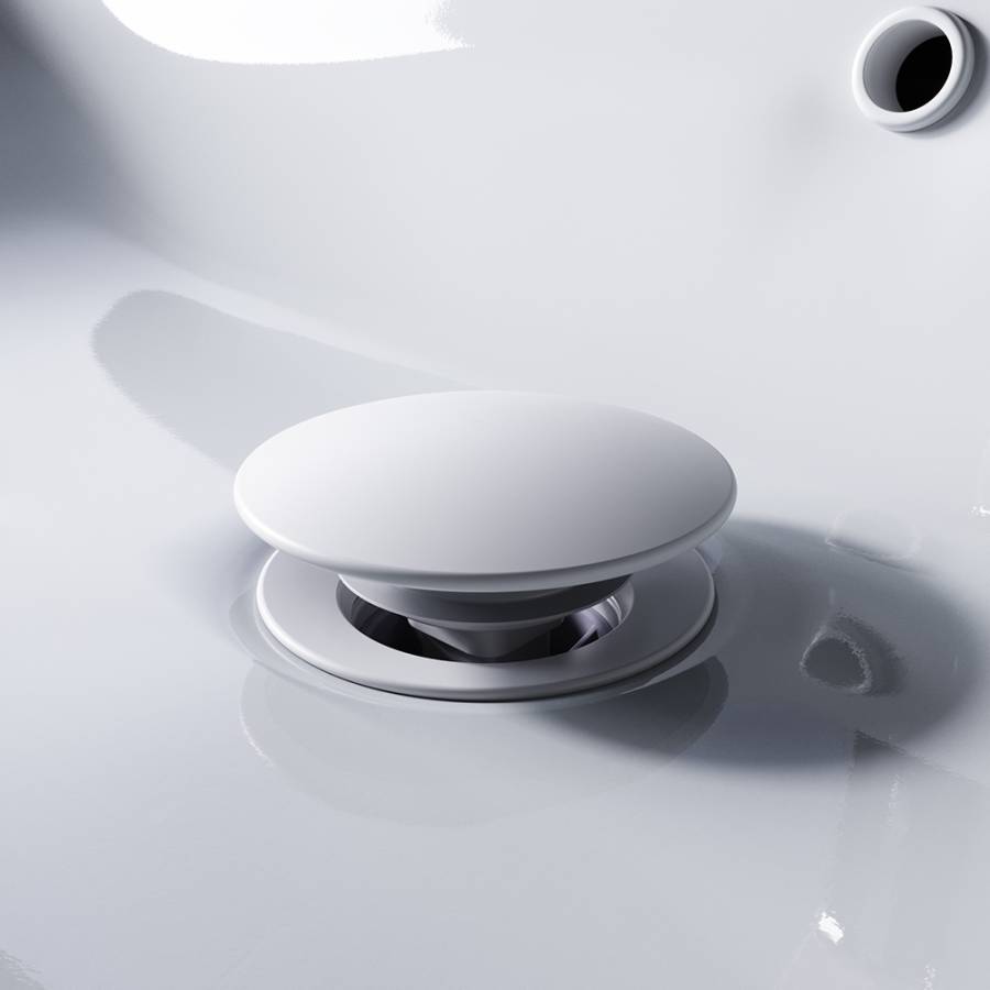 F0700P33 донный клапан, Нажимной, Белый, шт. F0700P33 донный клапан, Нажимной, Белый, шт.