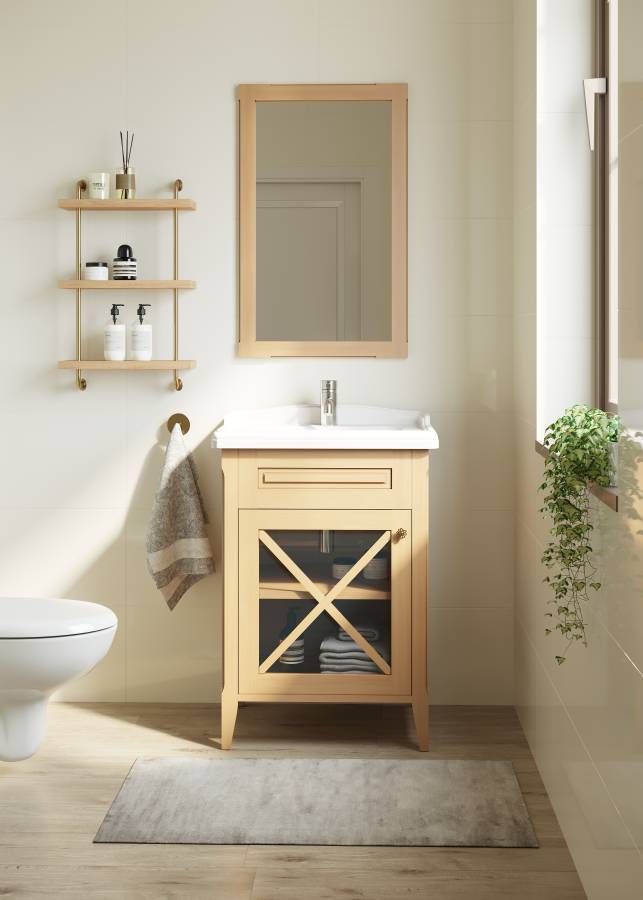 Тумба под раковину Creto Vetra 60, цвет орех Тумба под раковину Creto Vetra 60, цвет орех