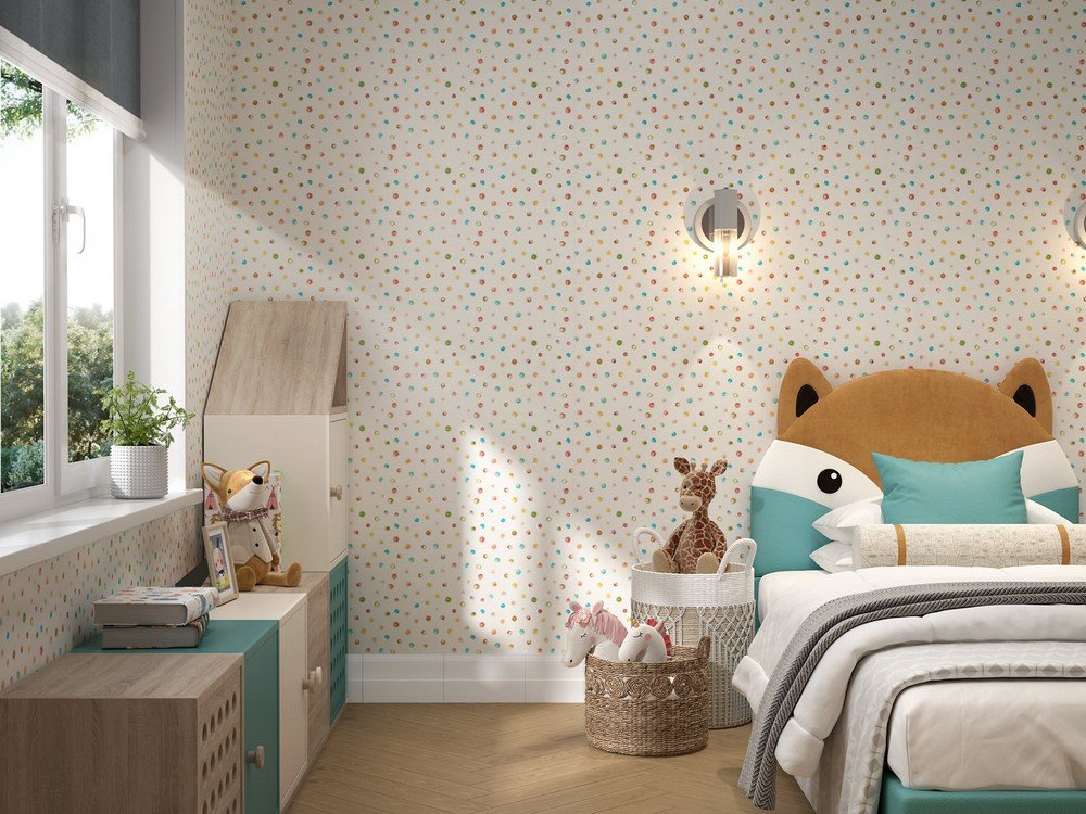 Обои виниловые Уик-энд мотив, цветной круги Обои виниловые Уик-энд мотив, цветной круги