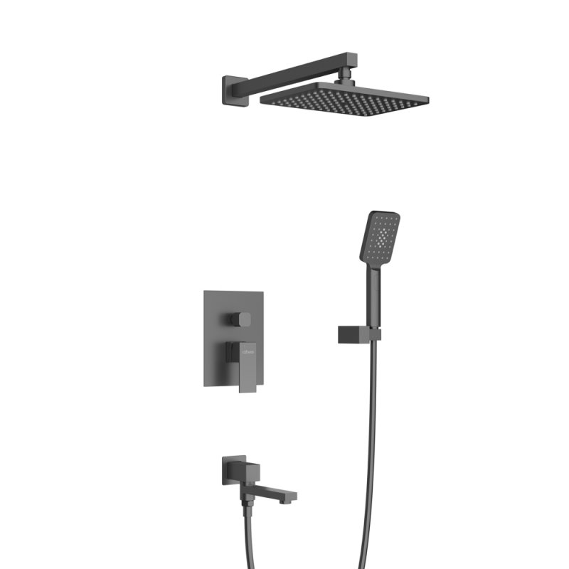 SLIDER-VDSET-01 Душевой комплект встраиваемый с изливом (смеситель, верхний душ, ручной душ со шлангом, излив, штуцер с держателем), хром SLIDER-VDSET-01 Душевой комплект встраиваемый с изливом (смеситель, верхний душ, ручной душ со шлангом, излив, штуцер с держателем), хром