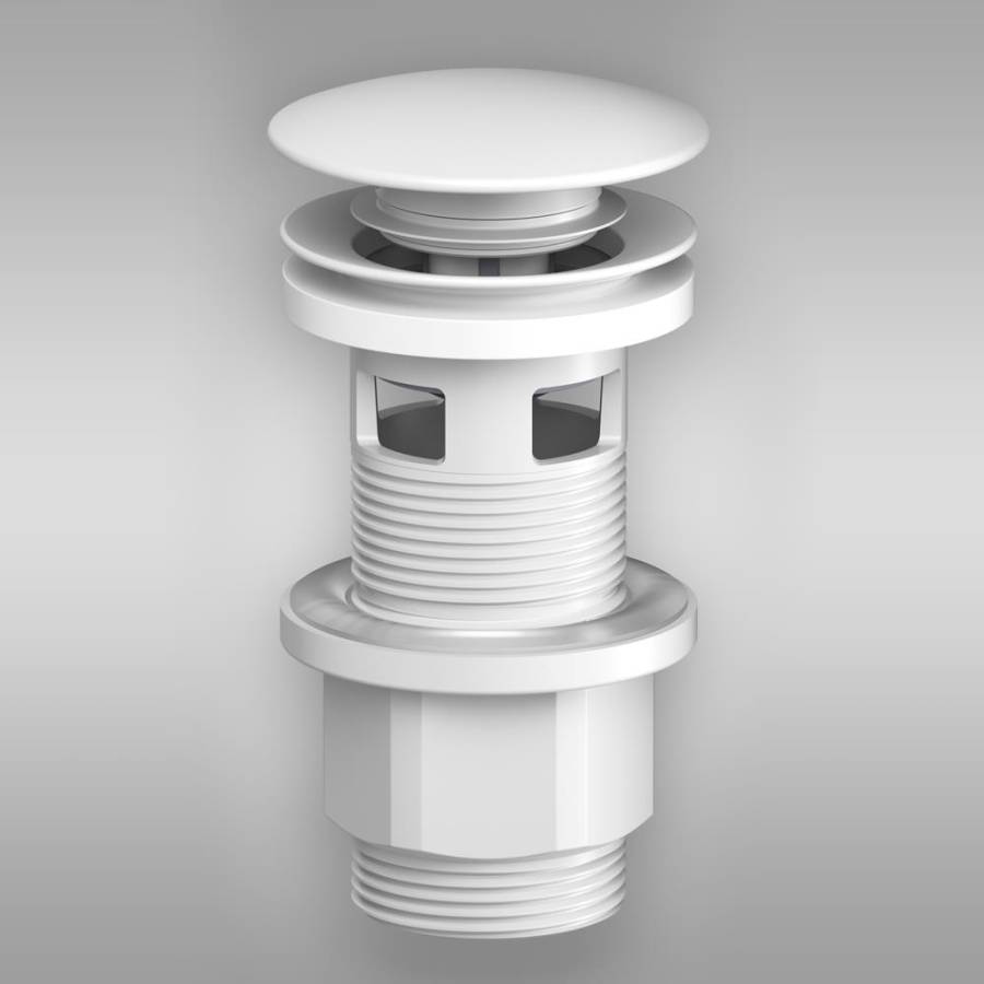 F0700P33 донный клапан, Нажимной, Белый, шт. F0700P33 донный клапан, Нажимной, Белый, шт.