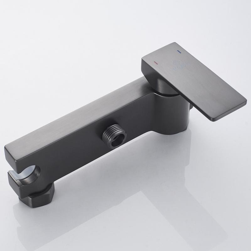 Гигиенический душ со смесителем Rose R1805T-1, пепельный Гигиенический душ со смесителем Rose R1805T-1, пепельный