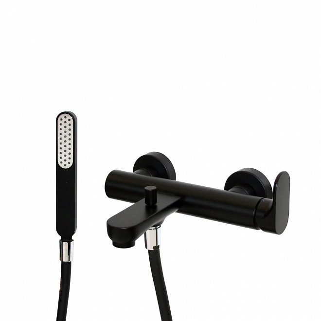 Смеситель для ванны OLE настенный, матовый черный Смеситель для ванны OLE настенный, матовый черный