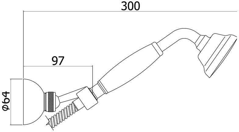 Душевой гарнитур Paffoni Belinda ZDUP035CR Душевой гарнитур Paffoni Belinda ZDUP035CR