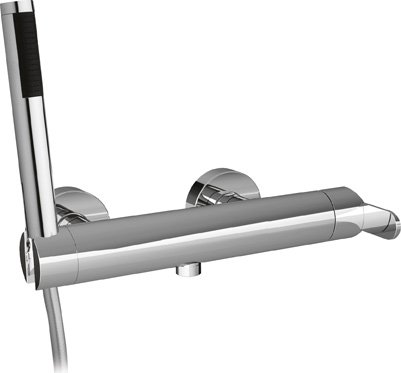 GARDA-DDM-01-Cr Смеситель для душа однорычажный в комплекте с ручным душем, исполнение хром, ручки