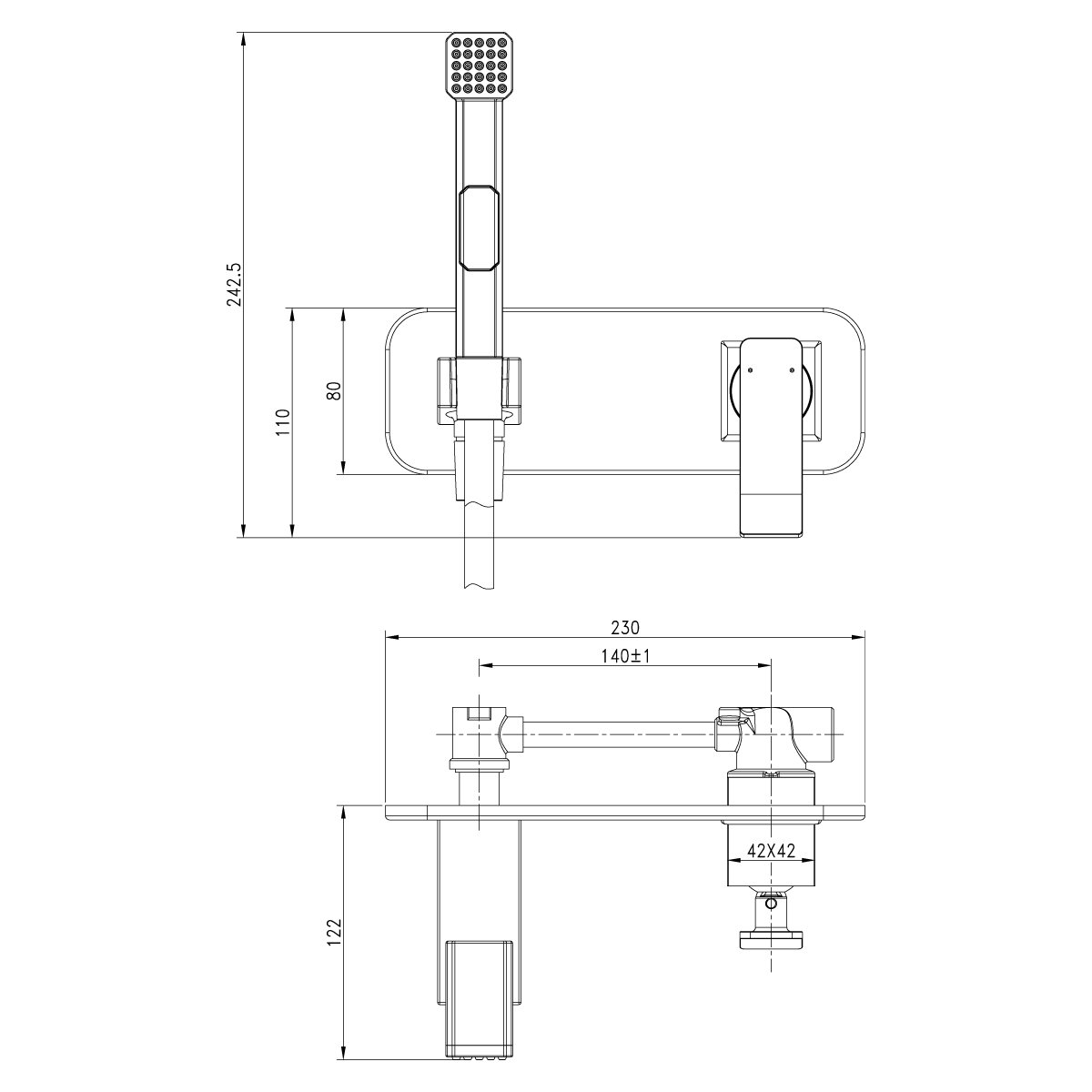 Смеситель Lemark Contest LM5819CW с гигиеническим душем, встраиваемый Смеситель Lemark Contest LM5819CW с гигиеническим душем, встраиваемый