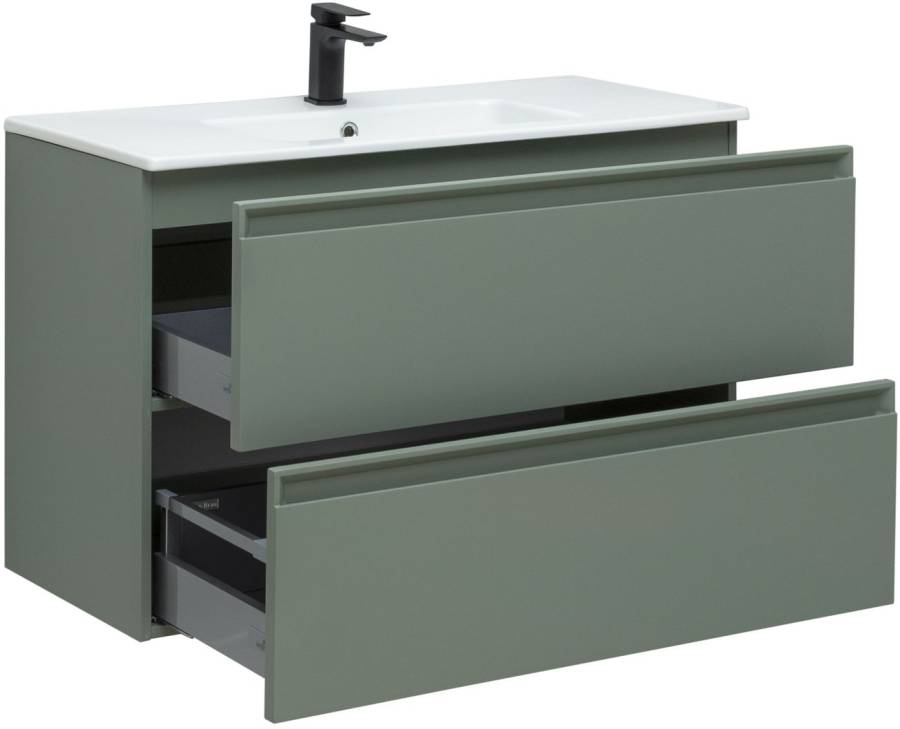 Тумба под раковину Allen Brau Eclipse 100 1.E1003.CGM олива матовый Тумба под раковину Allen Brau Eclipse 100 1.E1003.CGM олива матовый