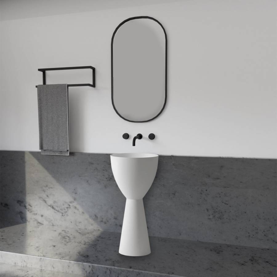 Раковина отдельностоящая ABBER Stein AS2507 белая матовая Раковина отдельностоящая ABBER Stein AS2507 белая матовая