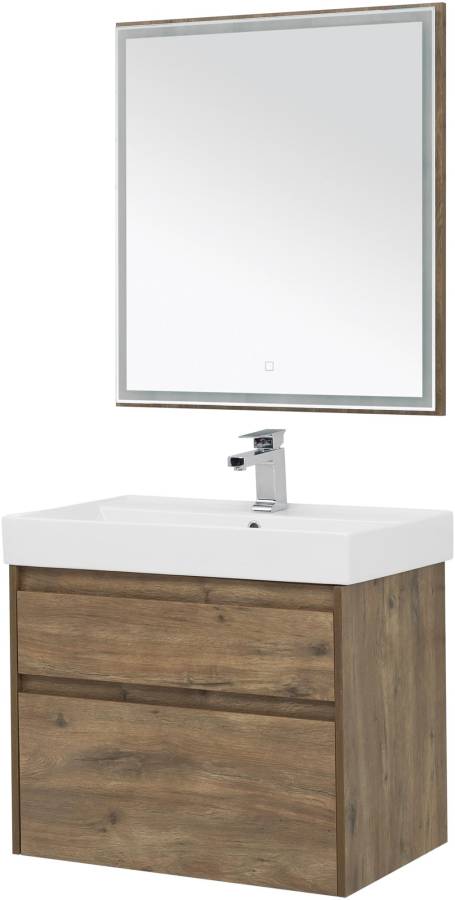 Мебель для ванной Aquanet Nova Lite 75 дуб рустикальный (2 ящика) Мебель для ванной Aquanet Nova Lite 75 дуб рустикальный (2 ящика)