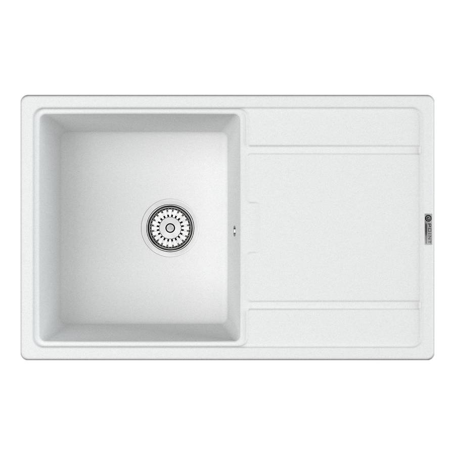 Мойка кухонная Point Лаура 78 PN3005W, белый Мойка кухонная Point Лаура 78 PN3005W, белый