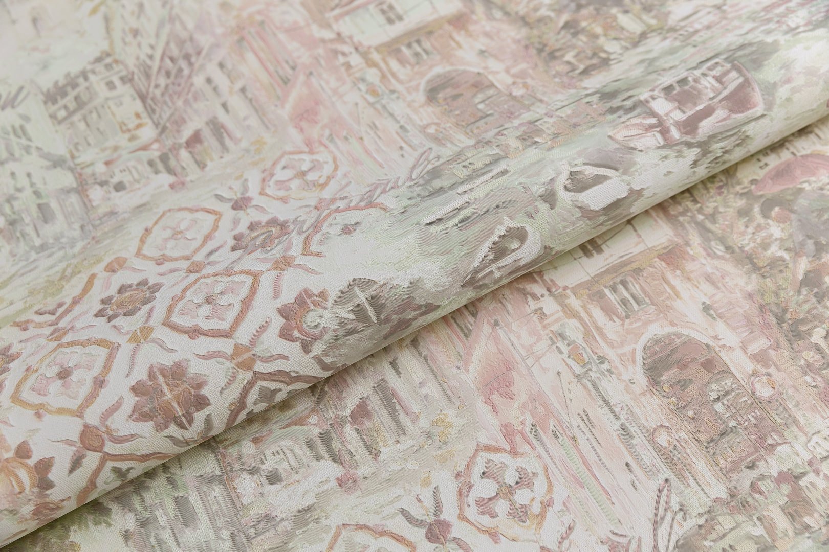 Обои виниловые Впечатление мотив, зелёный Обои виниловые Впечатление мотив, зелёный