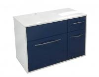 Тумба подвесная под умывальник Barcelona 900х450 левосторонняя 2 ящика 1 дверь (ШхГхВ) 898х446х607