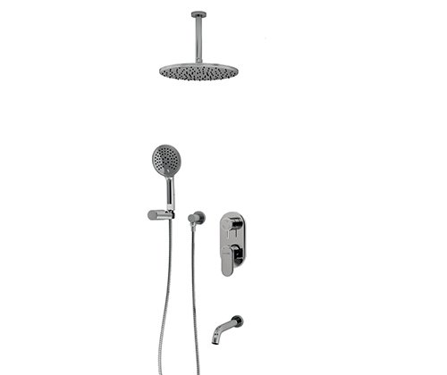 A175868 Встраиваемый комплект для ванны с верхней душевой насадкой, лейкой и изливом Wasserkraft A175868 Встраиваемый комплект для ванны с верхней душевой насадкой, лейкой и изливом Wasserkraft