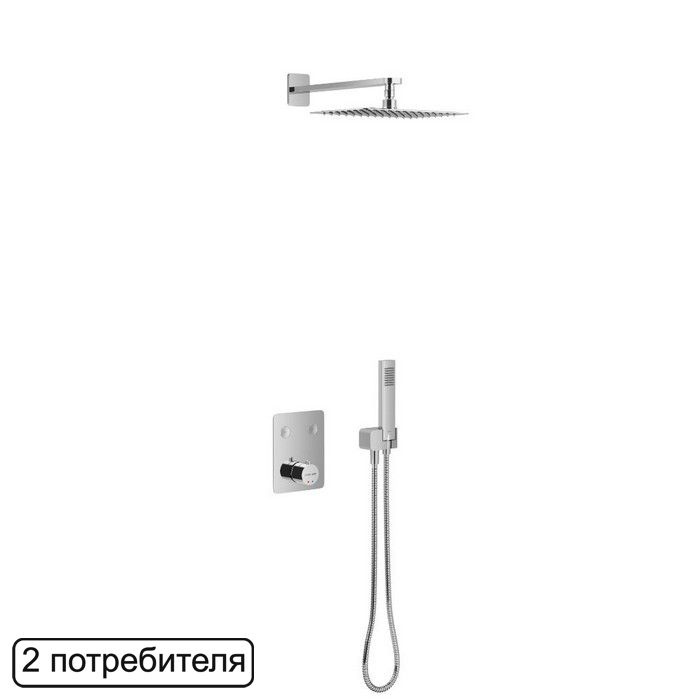 Термостатическая душевая система скрытого монтажа EXCELLENT Krotos AREX.SET.8045CR (хром) Термостатическая душевая система скрытого монтажа EXCELLENT Krotos AREX.SET.8045CR (хром)