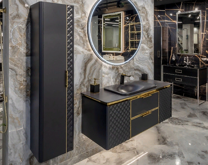 Зеркало Vallessi круглое черная рама, 100см 545-100-B Boheme Зеркало Vallessi круглое черная рама, 100см 545-100-B Boheme