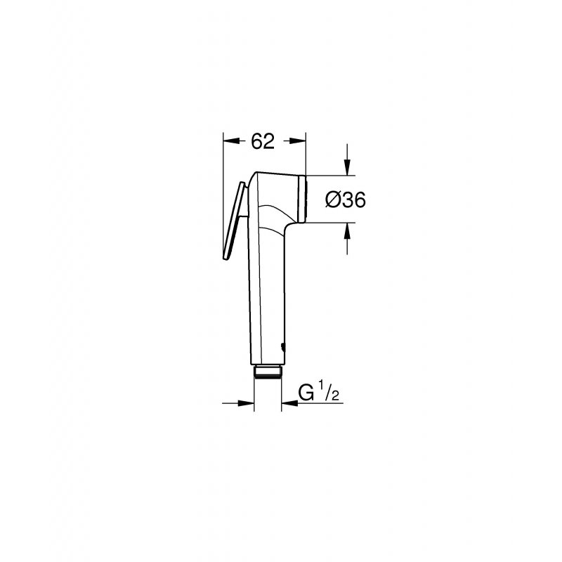 Душ гигиенический Grohe Tempesta-F 27512001 хром Душ гигиенический Grohe Tempesta-F 27512001 хром