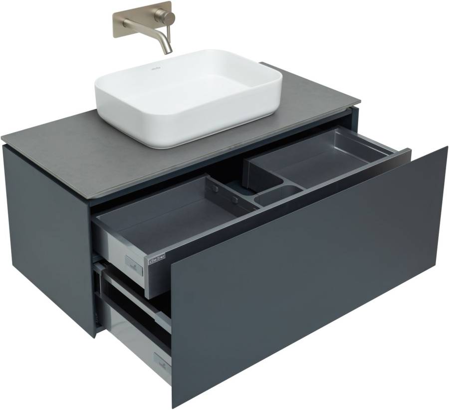 Тумба под раковину Allen Brau Infinity 100 1.21004.AM антрацит матовый Тумба под раковину Allen Brau Infinity 100 1.21004.AM антрацит матовый