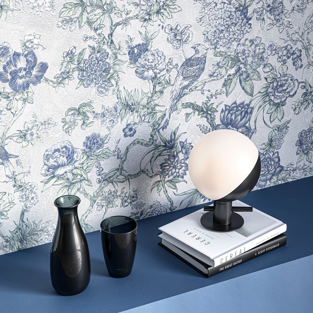 Обои виниловые Азулежу мотив, светло-голубой Обои виниловые Азулежу мотив, светло-голубой