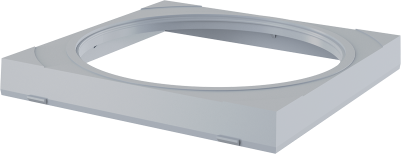 Вставка под водосточную трубу, комплект – серый Вставка под водосточную трубу, комплект – серый