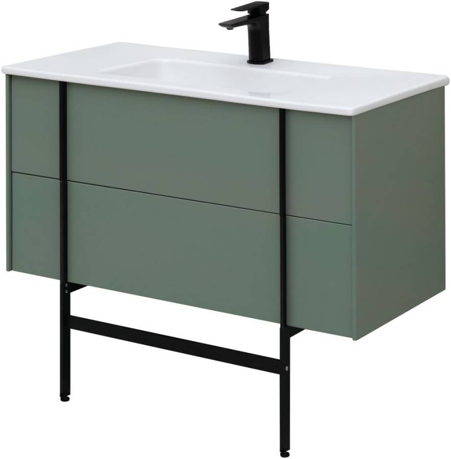 Тумба под раковину Allen Brau Reality 100 1.32007.CGM олива матовый Тумба под раковину Allen Brau Reality 100 1.32007.CGM олива матовый