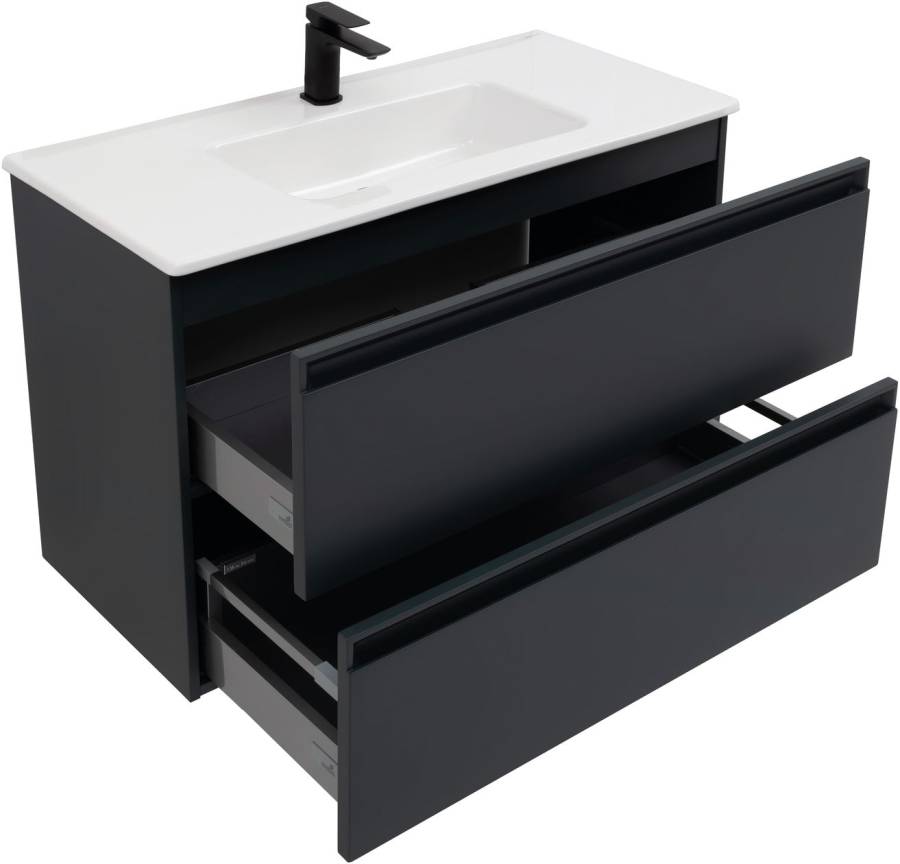 Тумба под раковину Allen Brau Eclipse 100 1.E1003.AM антрацит матовый Тумба под раковину Allen Brau Eclipse 100 1.E1003.AM антрацит матовый