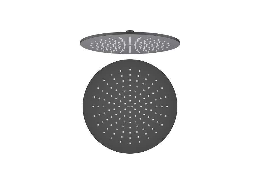 Круглый верхний душ  300*7 мм AQUATEK, матовый черный AQ2079MB  Круглый верхний душ  300*7 мм AQUATEK, матовый черный AQ2079MB