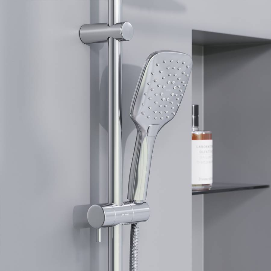 931000000 Eclipse, душ. система: верхний душ 220мм, ручн.душ 3 ф-ии 120 мм, штанга 1010 мм, Хром 931000000 Eclipse, душ. система: верхний душ 220мм, ручн.душ 3 ф-ии 120 мм, штанга 1010 мм, Хром