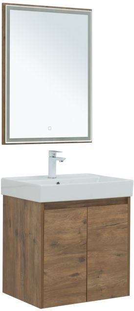 Мебель для ванной Aquanet Nova Lite 60 дуб рустикальный (2 дверцы) Мебель для ванной Aquanet Nova Lite 60 дуб рустикальный (2 дверцы)
