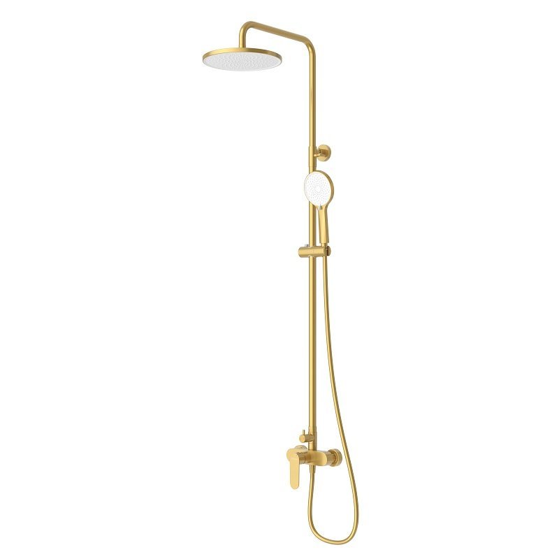 STYLUS-CD-IN Душевая стойка со смесителем, сатин STYLUS-CD-IN Душевая стойка со смесителем, сатин