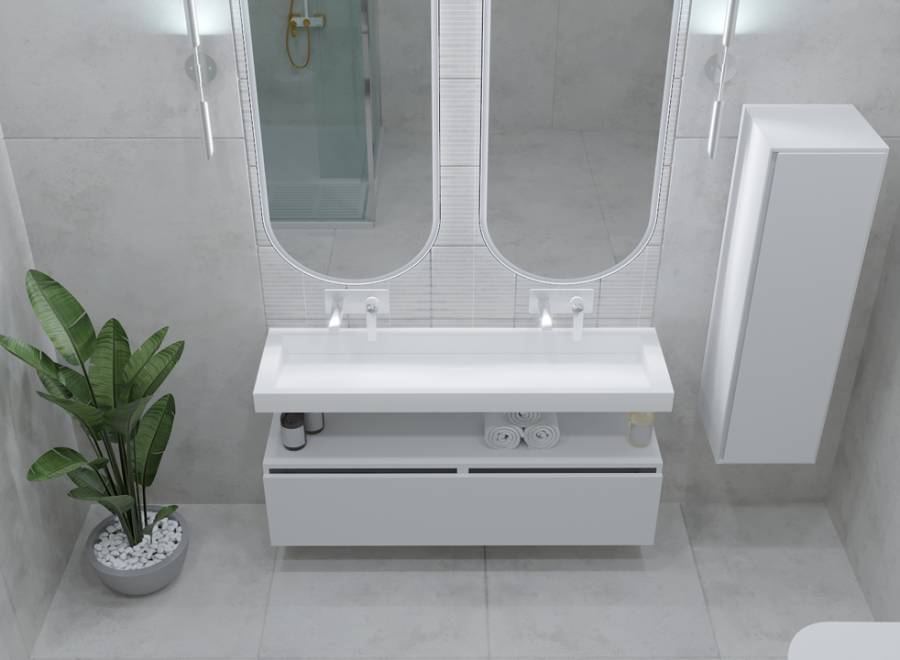 Столешница моноблок FLAT 140*46см Столешница моноблок FLAT 140*46см