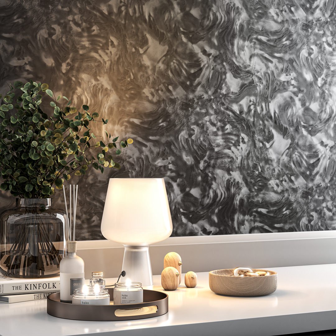 Обои виниловые Буазери база, чёрный Обои виниловые Буазери база, чёрный