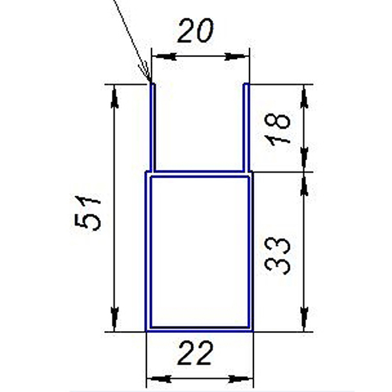 Добавочный профиль RGW A-05 Добавочный профиль RGW A-05