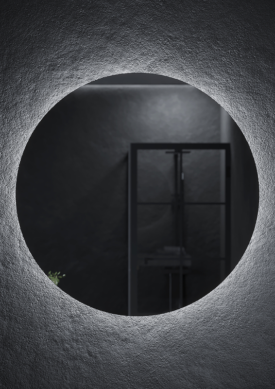 Зеркало для ванной комнаты  SANCOS Sfera D900  c  подсветкой , арт. SF900 Зеркало для ванной комнаты  SANCOS Sfera D900  c  подсветкой , арт. SF900