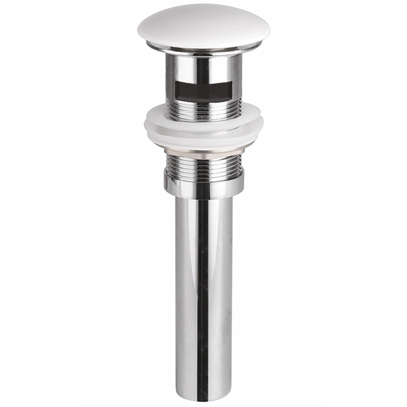 Донный клапан c переливом с керамической накладкой с системой "Click-Clack" Донный клапан c переливом с керамической накладкой с системой "Click-Clack"