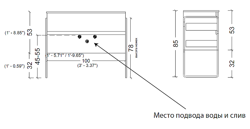 Тумба без раковины Vallessi 100*46cm КАШЕМИР мат. 2 полки 837-100-C mat Boheme Тумба без раковины Vallessi 100*46cm КАШЕМИР мат. 2 полки 837-100-C mat Boheme
