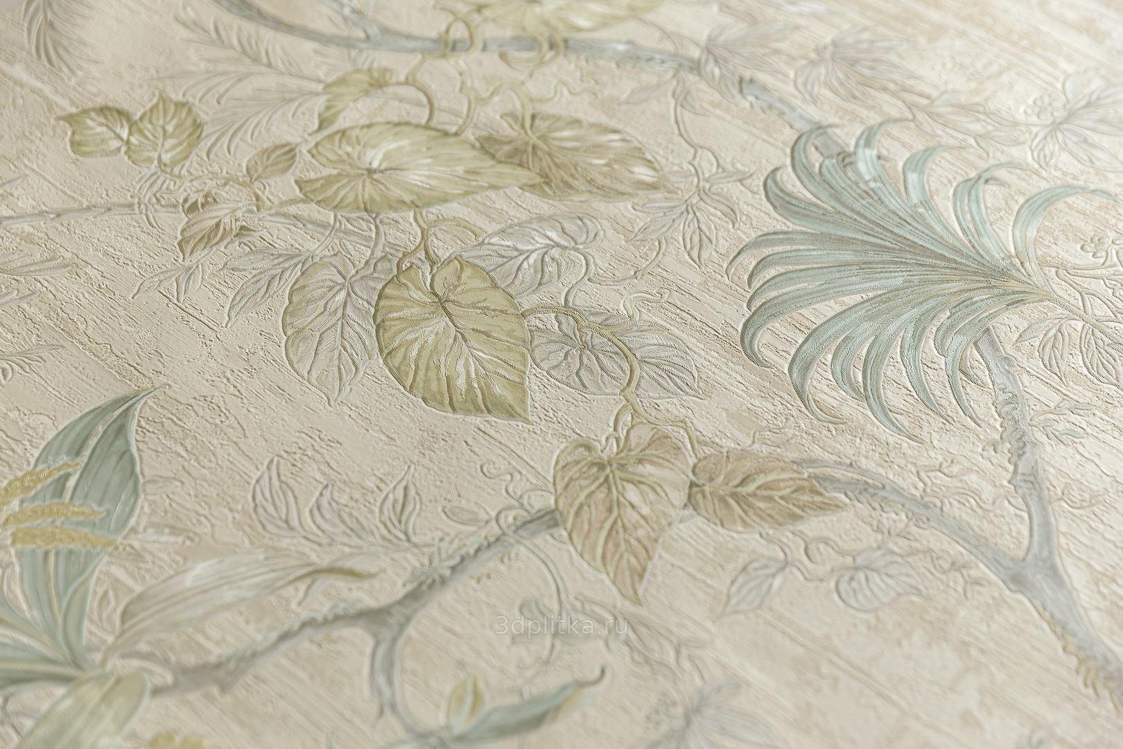 Обои виниловые Оранжерея мотив, бежевый Обои виниловые Оранжерея мотив, бежевый