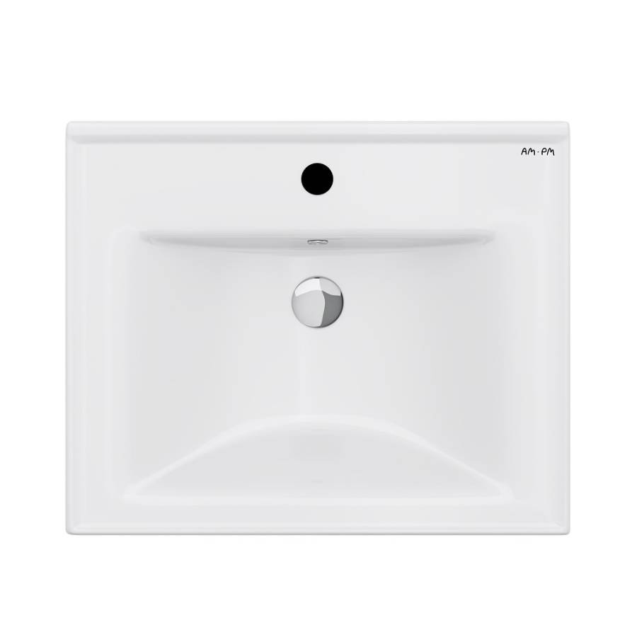 M85AWCC0552WG X-Joy, Раковина мебельная, керамическая, 55 см, встроенная, цвет: Белый, глянец M85AWCC0552WG X-Joy, Раковина мебельная, керамическая, 55 см, встроенная, цвет: Белый, глянец