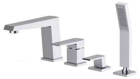 ARLIE Смеситель на борт ванны однорычажный с ручным душем, хром ARL-VIM4-CRM ARLIE Смеситель на борт ванны однорычажный с ручным душем, хром ARL-VIM4-CRM