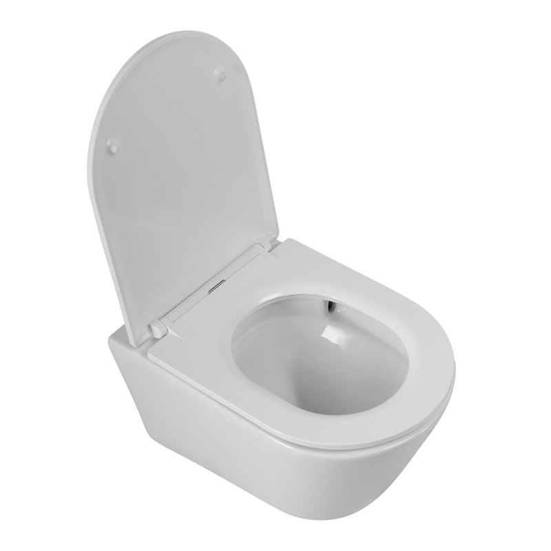 LINER Унитаз подвесной, безободковый с системой смыва "Торнадо", с сиденьем soft close, 49 см, CZR-38083-49-TH-TOR/SC LINER Унитаз подвесной, безободковый с системой смыва "Торнадо", с сиденьем soft close, 49 см, CZR-38083-49-TH-TOR/SC