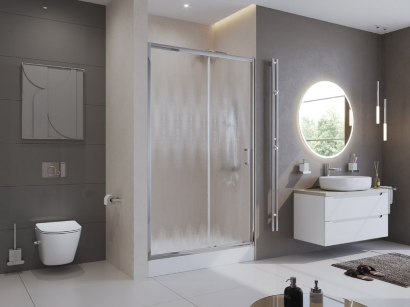 Душевая дверь в нишу BELBAGNO UNO-195-BF-1 Душевая дверь в нишу BELBAGNO UNO-195-BF-1