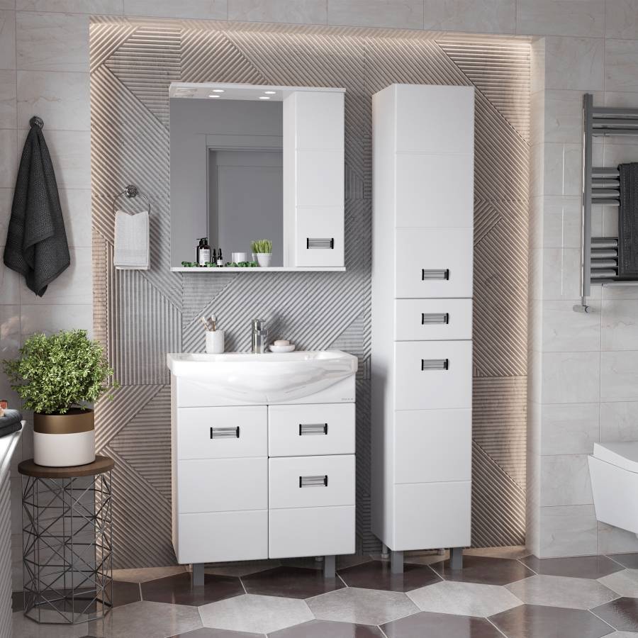 Тумба Onika Балтика 60 напольная, белая, с ящиком (ум. Балтика 60) Тумба Onika Балтика 60 напольная, белая, с ящиком (ум. Балтика 60)