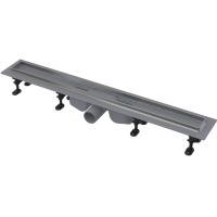 Водоотводящий желоб с порогами из нержавеющей стали для перфорированной решетки или решетки под кладку плитки